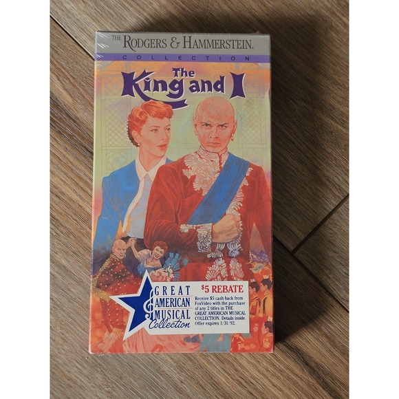 Other - The King and I (VHS,‎ 1991) Factory Sealed New Watermark Classic VHS Tape